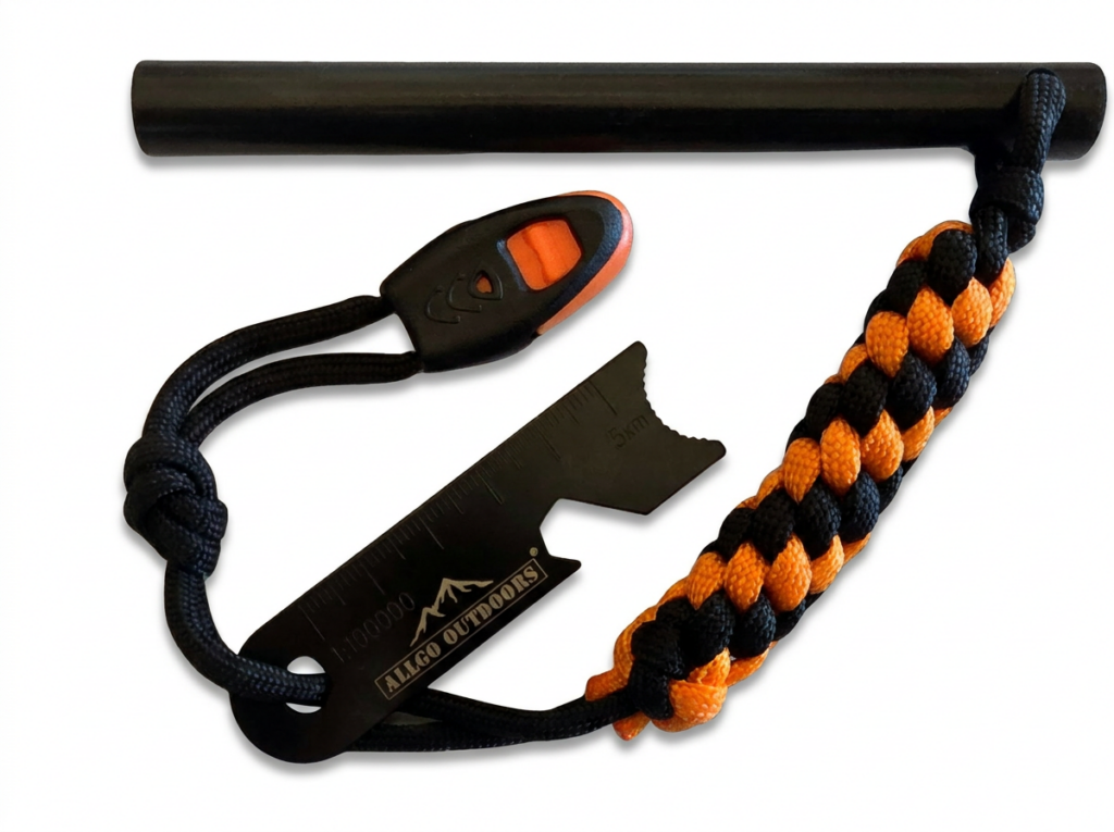 Allgo Outdoors XL 5in Ferro Rod Fire Starter with Striker